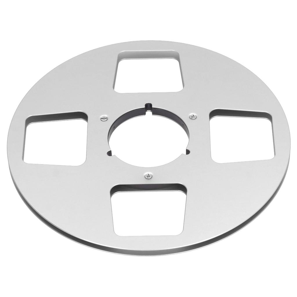 1Celsius4 10.5 Inch Empty Tape Reel 4 Hole Aluminum Alloy Opening Reel Sound Takeup Reel for Reel to Reel Tape Player