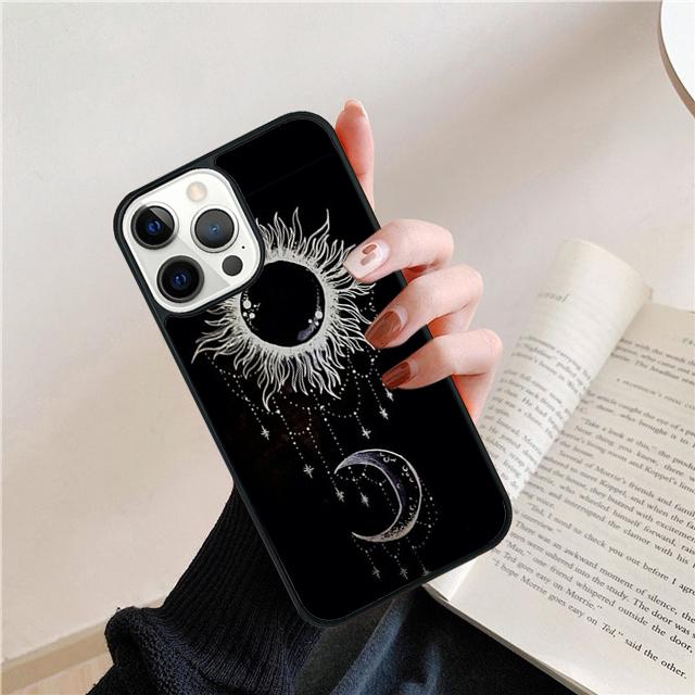 Sun Moon Art Coque Shell For iPhone 17 Air 15 16 14 13 12 Pro Max 11 Pro Max Plus Phone Case Cover
