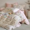 Conjunto de Roupa de Cama de Algodão Floral Estilo Campo Francês - Quatro Peças, Estilo Fresco e Natural