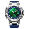 FOXBOX Fashion Luminous Men's Watch Military Sports Quartz Dual Waterproof Date Week Luxury Mens Wristwatch Reloj Hommes