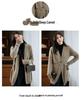 New Women's Versatile Pure Wool Cardigan - Loose, Long Sleeve, No Buttons, With Pockets, Trendy Outerwear Sweater Coat.