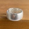 Bf Club   Rings For Women Simple Geometric Handmade Irregular Wide Strip Smooth Ring Allergy For Birthday Gift