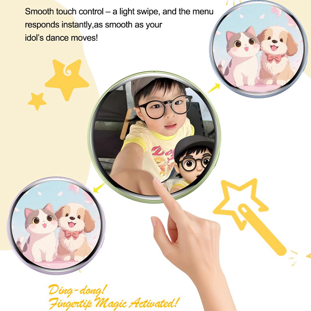 Electronic Display Badge Bar Bluetooth Smart Cyber Badge HD Touch Screen Images Gifs Text Short Videos Display