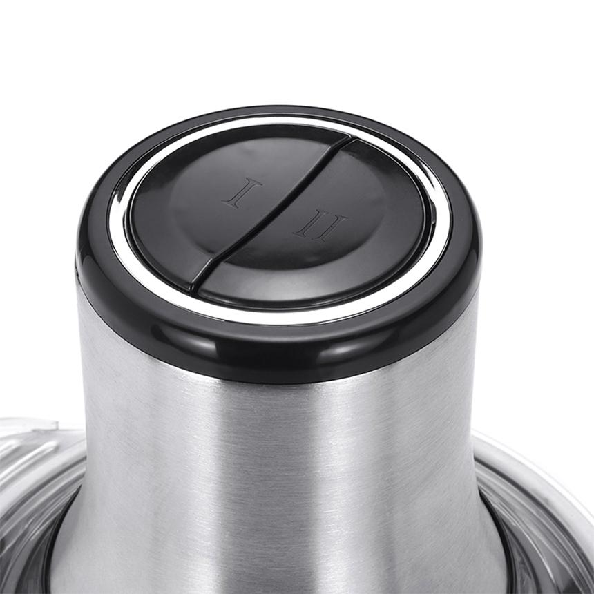 3L 2 Geschwindigkeiten Elektrischer Fleischwolf Edelstahl Elektrischer Zerkleinerer Automatische Hackmaschine Leise Küchenmaschine 800W