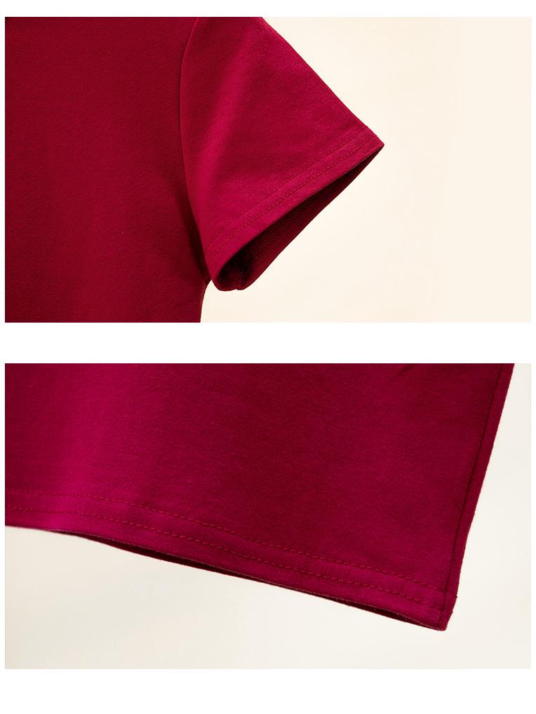 Women's High Neck Short Sleeve Crop Top - Summer Solid Color Sporty Belly Button Revealing Undershirt