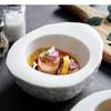 Simple White Special-shaped Ceramic Dinner Plate Salad Dessert Household Tableware Egg-shaped Insulation Bowl Kitchen