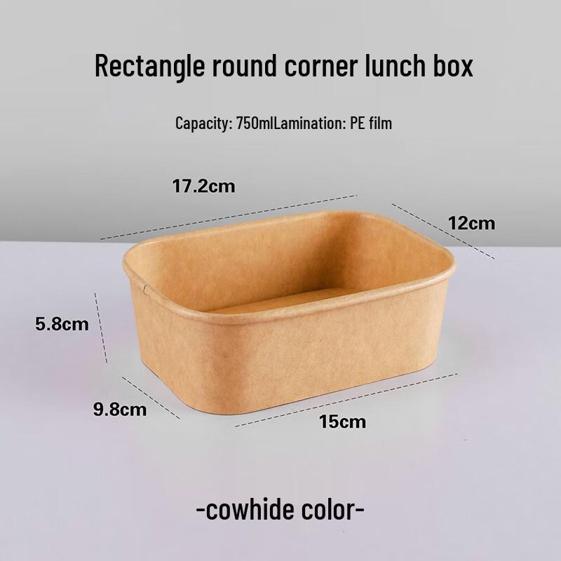 Disposable Kraft Paper Takeout Boxes