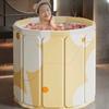 Vasca da bagno pieghevole Vasca da bagno portatile per bambini e adulti Secchio da bagno ispessito per tutto il corpo Vasca da bagno con blocco della temperatura a lungo termine