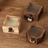 With Lock Wooden Jewelry Storage Box Portable Treasure Decorative Box  Home Decoration