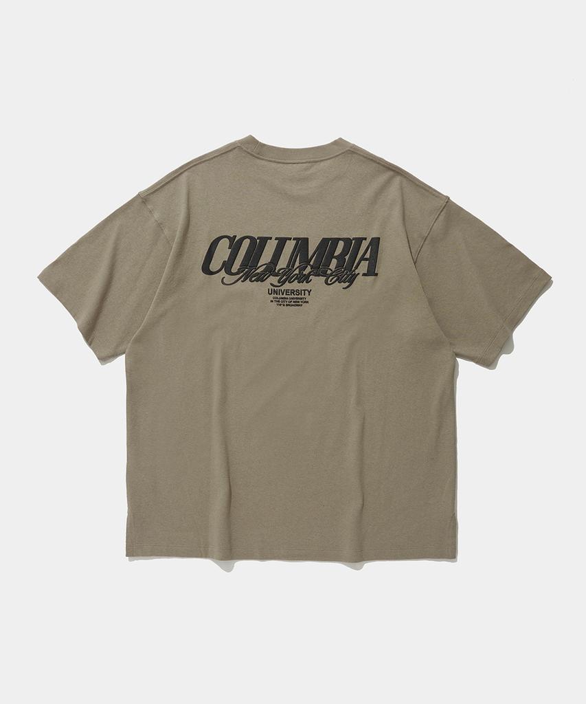 COLUMBIA UNIVERSITY Urban Puff Over Fit S/S T-Shirts_Natural Beige