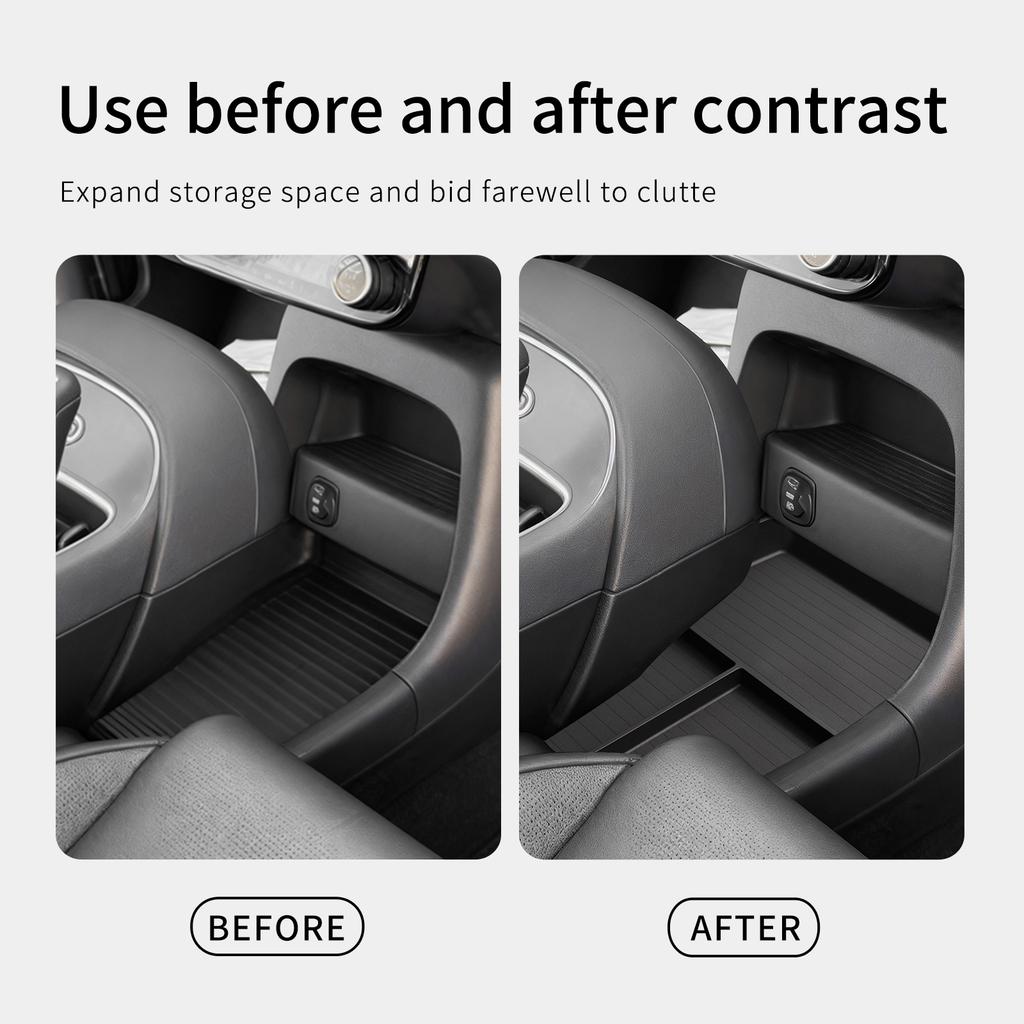 for Hyundai Palisade 2025 2026 Center Console Lower Layer Storage Box Organizer Tidying Interior Accessories Car Storage Box