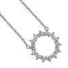 TIFFANY&Co. Open Circle Small Necklace Pt950Platinum/diamond 2.93g Women Used