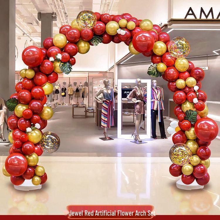 Rose Red Balloon Arch for Weddings, Birthdays, and Events