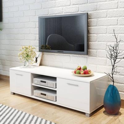 Vidaxl TV Cabinet, High Gloss, White 120X40.5X35 Cm