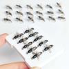 7Pcs Griffith Ant(Black)Fly for Trout Fishing Nymph Artificial Bait Lure-Fly Fishing Flies Bait-With Flies Box