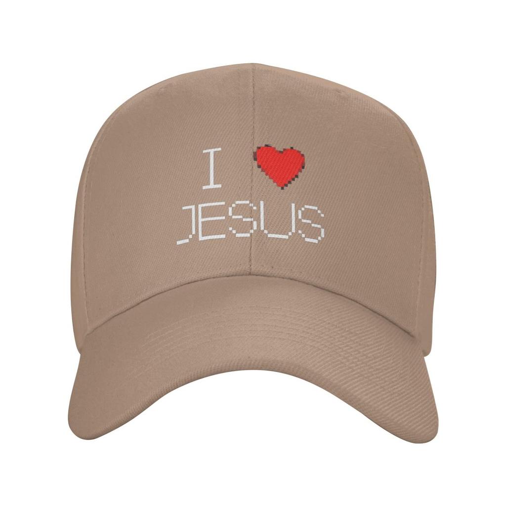 I Love Jesus God Cross Print Baseball Caps Fashion Men Women Hats Outdoor Cap Streetwear Baseball Hat Casquette