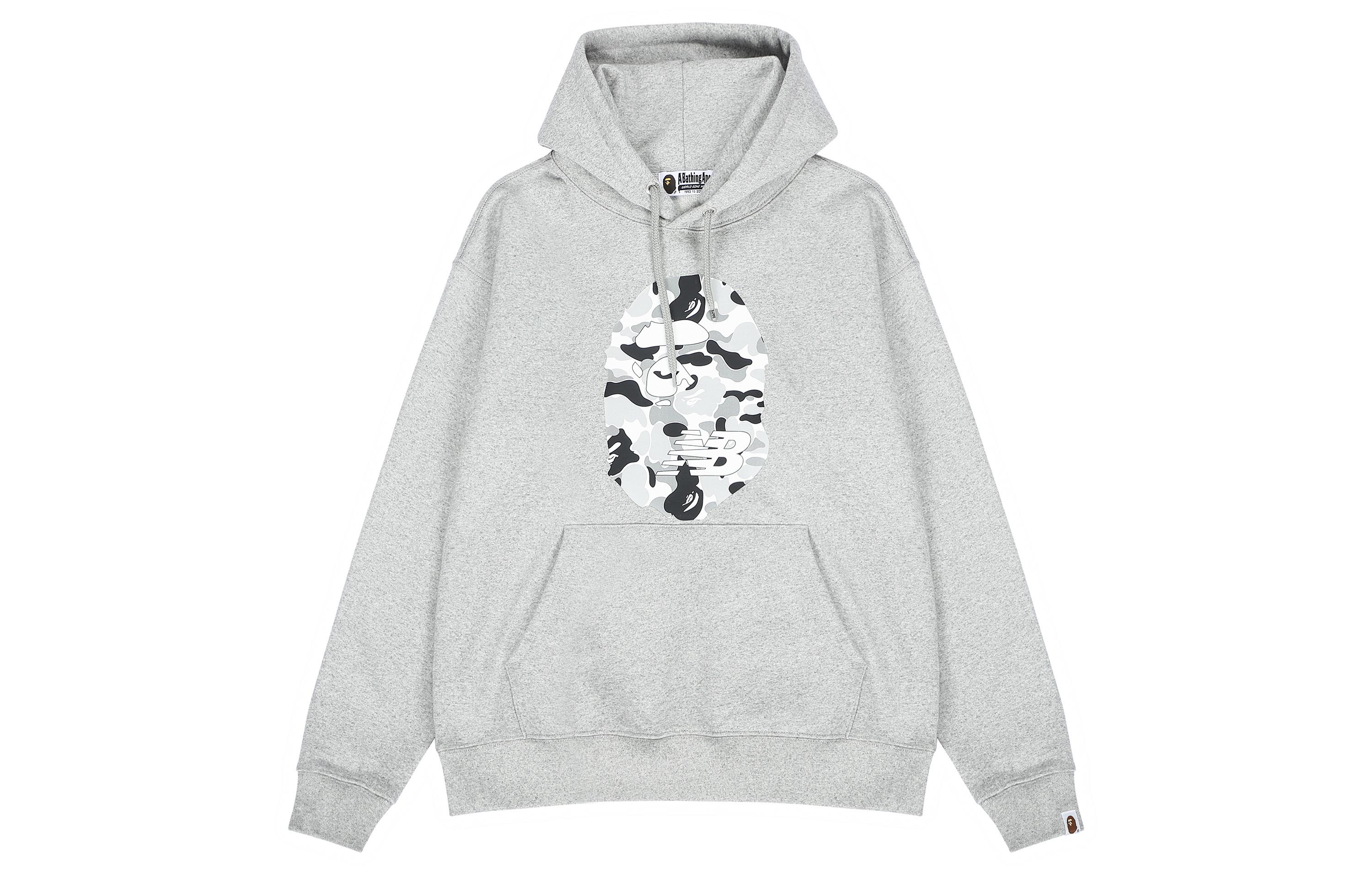 New Balance New Balance X Bape Свитшоты Женские Серые С капюшоном Умеренные BPSW0000-GY2 M