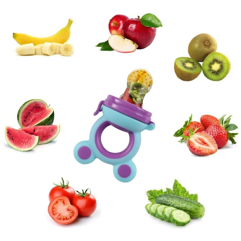 Squeezing Feeding Bottle Cup Baby Pacifier Feeding Set Silicone Cereal Food Supplement Feeder Tableware