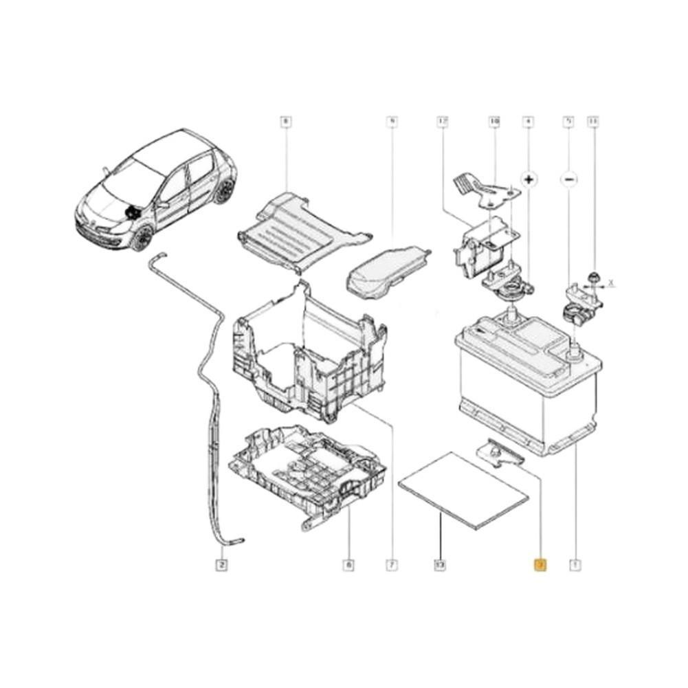 Batteriebefestigungsklemme Autopollklemme Halterung für Autobatterie