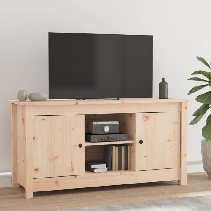 VidaXL Meuble TV 103x36,5x52 cm Bois de pin massif 814584