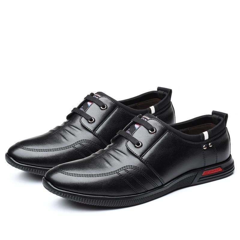 2019 Newest Men Shoes Microfiber Leather Men Dress Shoes Men's Business Casual Classic Gentleman Shoes Leather Casual Shoes Lh55