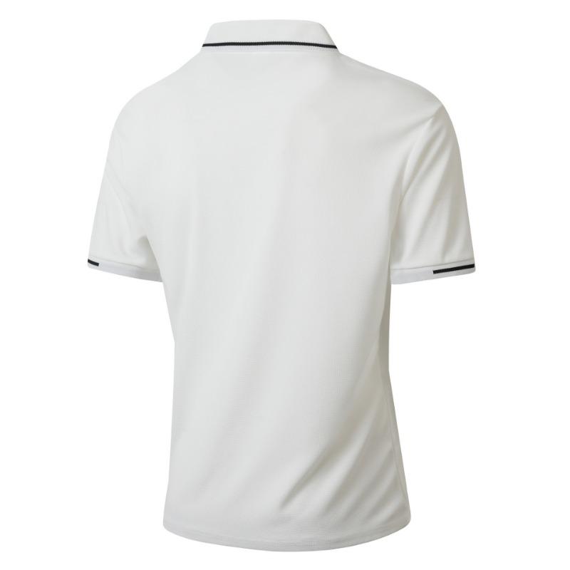 Polo casual sportiva da uomo in jacquard con colletto rovesciato e maniche corte