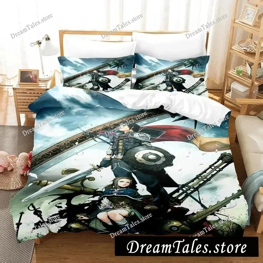 The Last Remnant Bedding Set Cartoon Anime Adult Kid Bedroom Duvetcover Sets 3D Kawaii Quarto Masculino Twin Set Luxury Gift
