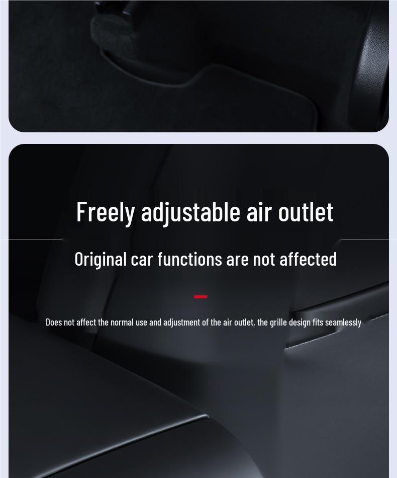 Förbättring av ram för bakre AC-ventilationsgaller till Tesla Model 3/Y