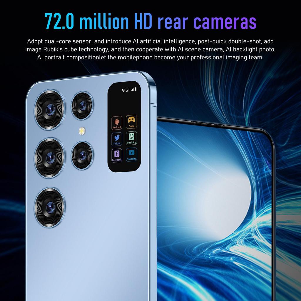 New S26 Ultra HD Smartphone: Large Screen, 16GB RAM, 1TB Storage, Android OS