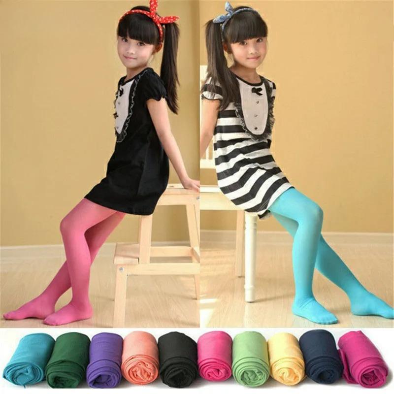 Collants de Balé para Meninas Crianças Uma Seção Fina Moda Veludo Meias Bebê Sólidas Pretas Brancas