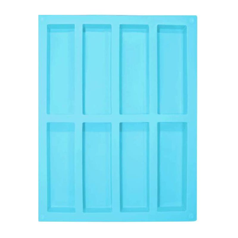 1PC 8 Hohlraum Kuchenform Rechteckige Schokolade Silikonform Seifenform Backform Eiswürfelform DIY Küchenwerkzeuge Dekorationsform
