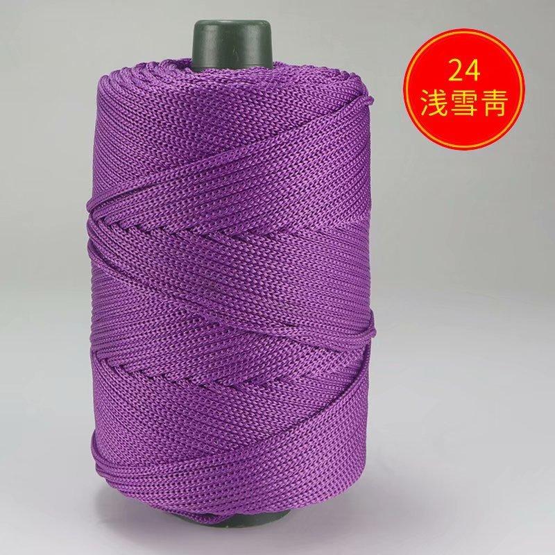 1Pcs 200g Light Body Silk, Hemp Thread, Ice Silk Thread, Bucket Packaging, Hand Woven, Knitted, Hollow Thread Hook Bag