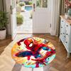 Spider-man Round Floor Mat Design for Dining Room Entryway Decorate room Hallway Antislip Round Carpet Decorate Offices