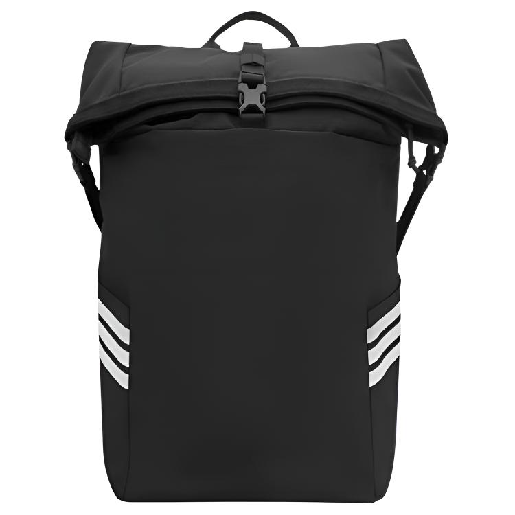 

Adidas Logo Print Large Capacity Fabric Backpack Unisex Backpacks Black KR2586 Black