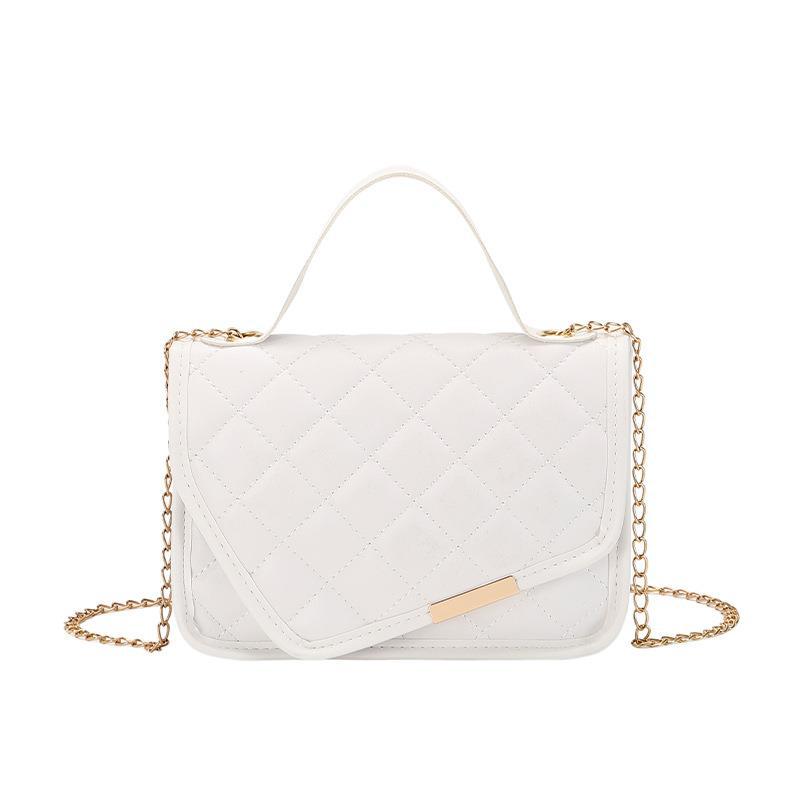 

Embroidered small square bag, small bag, messenger bag, outdoor leisure shoulder bag. белый