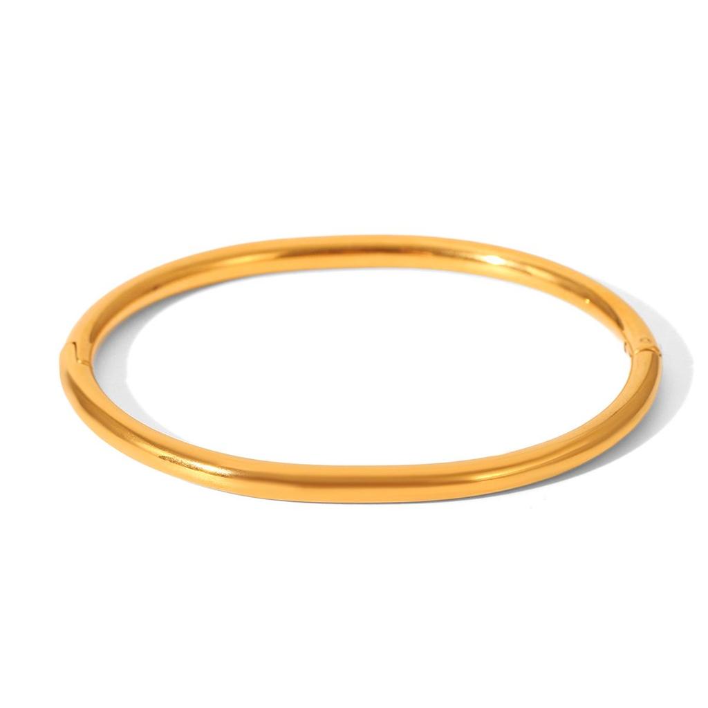 Women's Luxury Stainless Steel Open Bangle Bracelet Set