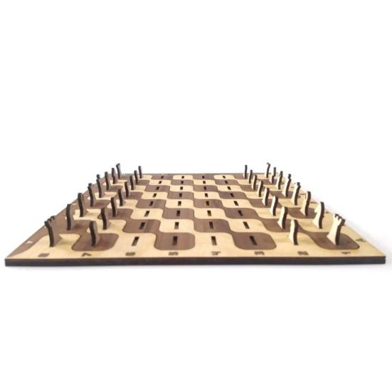 Mini Assembled Chessboard Portable Travel Wooden Chess Board with Storage Compartments Kids