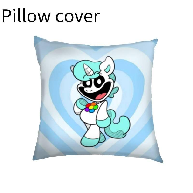 Cartoon Stern Benutzerdefiniertes Logo Zuhause Sofa Quadratischer Kissenbezug 35x35 Geometrisch Abstrakt Rot