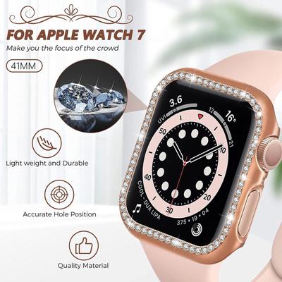 Obudowa ochronna z otworami do serii 7 41 mm, obudowa PC, zderzak do iWatch 7, akcesoria