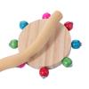Natural Wooden Parrot Rotating Windmill Station Rod Colorful Birds Standing Perch Toy  Budgies