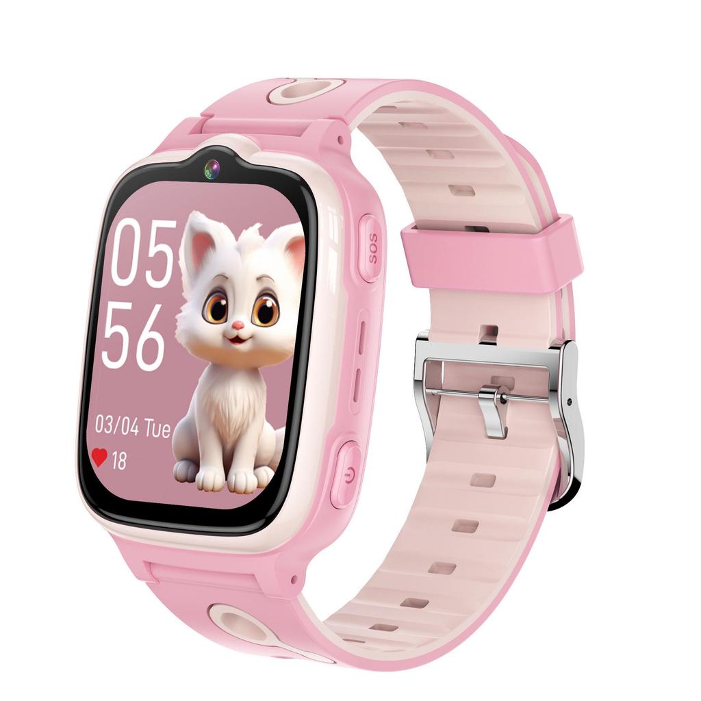 4G Waterproof Q12 Kids' Smartwatch with English & Multi-language Video Positioning
