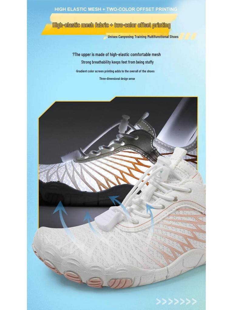 Kids' Non-Slip Breathable Five-Finger Water Shoes for Beach, Outdoor, and Swimming