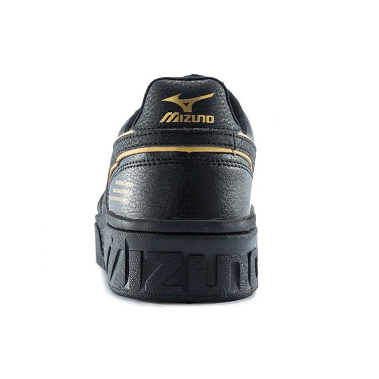 Mizuno Cl Ec Low Top Skate Shoes Men Skate Shoes Black Gold D1GH201390