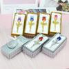 Crystal Rose Artificial Flower Gold And Silver Handicraft Wedding Decoration Valentine's Day Couple Girlfriend Gift With Box