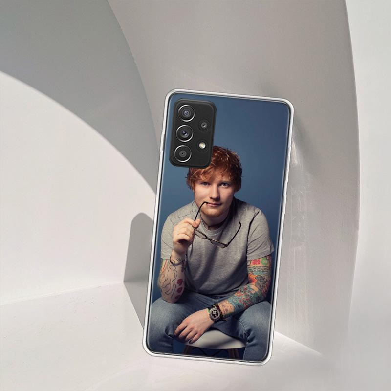 Ed sheeran Singer Phone Case for Samsung A54 A57 A37 A17 A14 A15 A12 A24 A34 A55 A35 A25 A52S A07 A05S A04S A22 A32 A72 Galaxy N