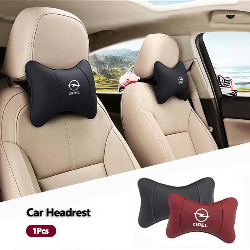 Cuscino per Collo per Sedile Auto Poggiatesta in Pelle Supporto Lombare per Opel Corsa D Astra Insignia Mokka Adam Combo OPC Vauxhall Vectra