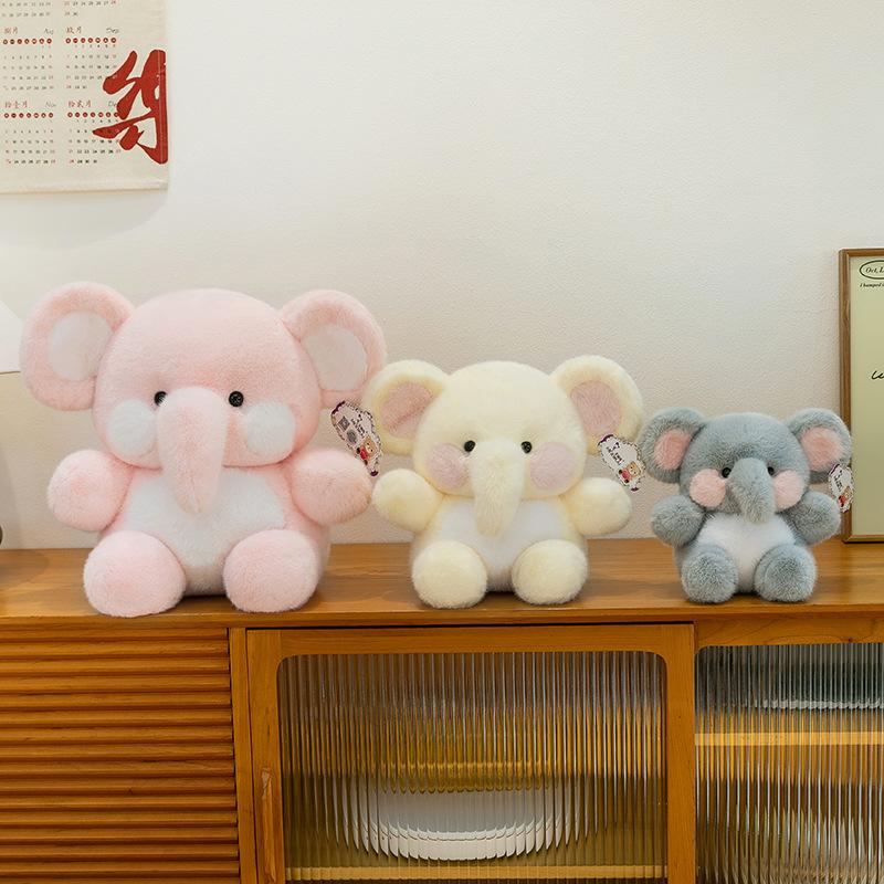 Cute Dun Dun Baby Elephant Doll Ragdoll Plush Toy Super Cute Doll Sleeping Holding Children Soothing Sleeping Gift