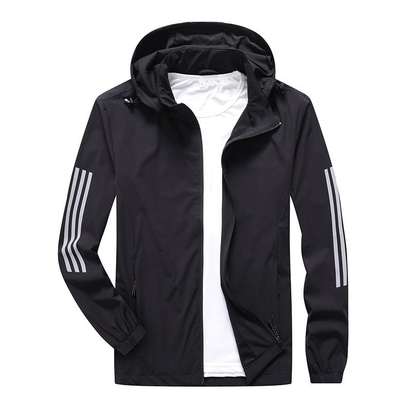 Hooded Jacket Men's Color Matching Autumn and Winter New Men's Youth American Luxury Fashion Casual Coat Jacket
