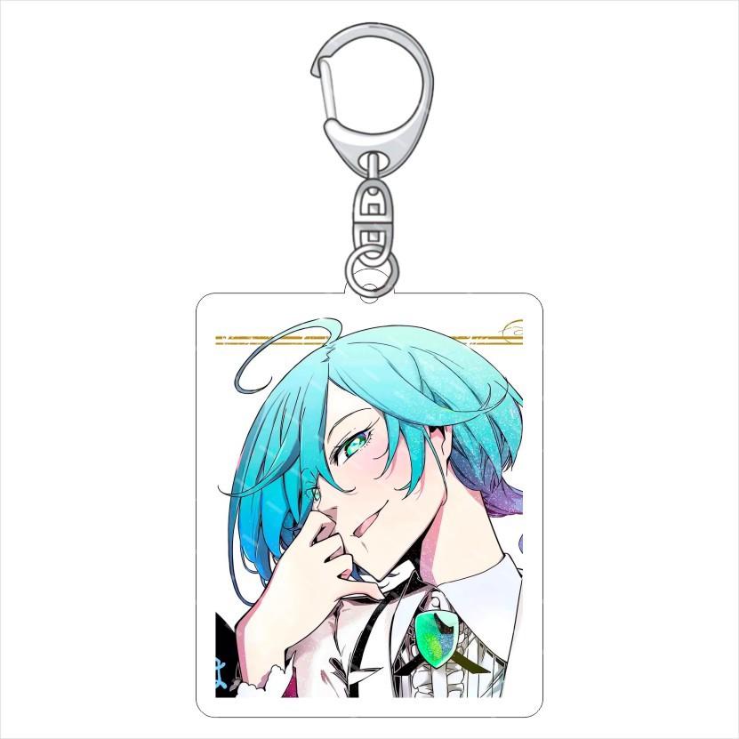 

Rock Is A Lady s Modesty Anime Acrylic Fun Keychain Animation Related Products Girls Gift Key Chain Bag Charms SouvenirPendant 6 cm