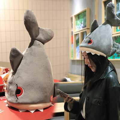 Plysch kalkonhajhatt med rörliga öron Bunny Hat-öron Rolig söt festmusikkeps för karnevalens Thanksgiving-fest